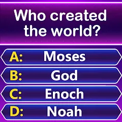 Скачать взлом Bible Trivia - Word Quiz Game (Библейская викторина)  [МОД Все открыто] - полная версия apk на Андроид