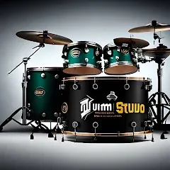 Взломанная Drum Studio: Bateria Virtual (Драм студио)  [МОД Все открыто] - последняя версия apk на Андроид