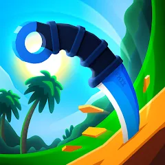 Скачать взломанную Flippy Knife: 3D flipping game (Флиппи Найф)  [МОД Много денег] - последняя версия apk на Андроид