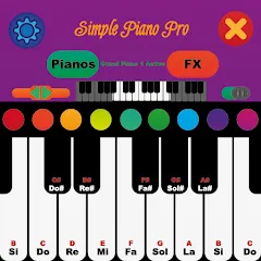 Взлом Simple Piano Pro (Симпл Пиано Про)  [МОД Бесконечные монеты] - стабильная версия apk на Андроид