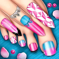 Взломанная Nail Art Fashion Salon Game  [МОД Бесконечные монеты] - полная версия apk на Андроид