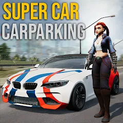 Взломанная Super car parking - Car games  [МОД Много денег] - стабильная версия apk на Андроид