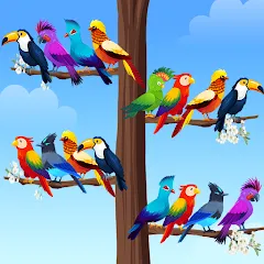 Взлом Bird Sort - Color Puzzle  [МОД Много денег] - последняя версия apk на Андроид