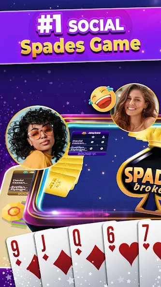 VIP Spades - Online Card Game (ВИП Спейдс)  [МОД Menu] Screenshot 2