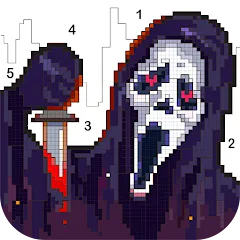 Скачать взломанную Death Park Coloring Games (Дэт Парк игры раскраски)  [МОД Бесконечные монеты] - последняя версия apk на Андроид