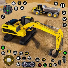 Взломанная Construction Dump Truck Game (Конструкционный симулятор самосвала)  [МОД Menu] - стабильная версия apk на Андроид