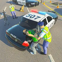 Скачать взломанную Police Simulator Job Cop Game  [МОД Mega Pack] - полная версия apk на Андроид