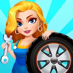 Взломанная Car Fix Inc - Mechanic Garage (Кар Фикс Инк)  [МОД Бесконечные монеты] - стабильная версия apk на Андроид