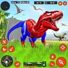 Скачать взломанную Real Dino Hunter 3D Gun Games (Уайлд Динозавр Хантер Ган Геймс)  [МОД Много монет] - стабильная версия apk на Андроид
