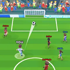 Взломанная Soccer Battle -  PvP Football  [МОД Бесконечные деньги] - стабильная версия apk на Андроид