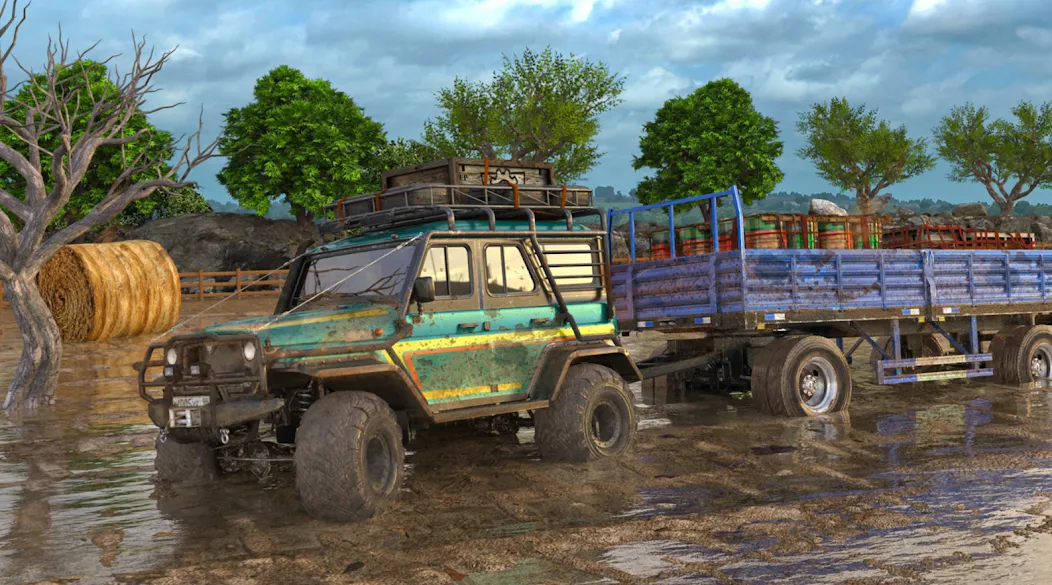 Offroad Mud Truck Driving Sim  [МОД Бесконечные монеты] Screenshot 2