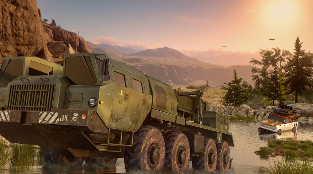 Offroad Mud Truck Driving Sim  [МОД Бесконечные монеты] Screenshot 5