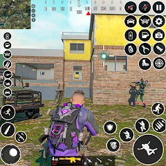 Скачать взломанную FPS Encounter Strike Offline (ФПС Энкаунтер Страйк Оффлайн)  [МОД Бесконечные монеты] - стабильная версия apk на Андроид