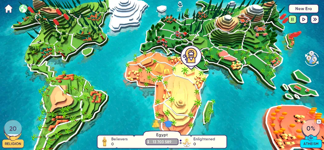 Religion Inc. God Simulator (Релиджн Инк)  [МОД Unlocked] Screenshot 1