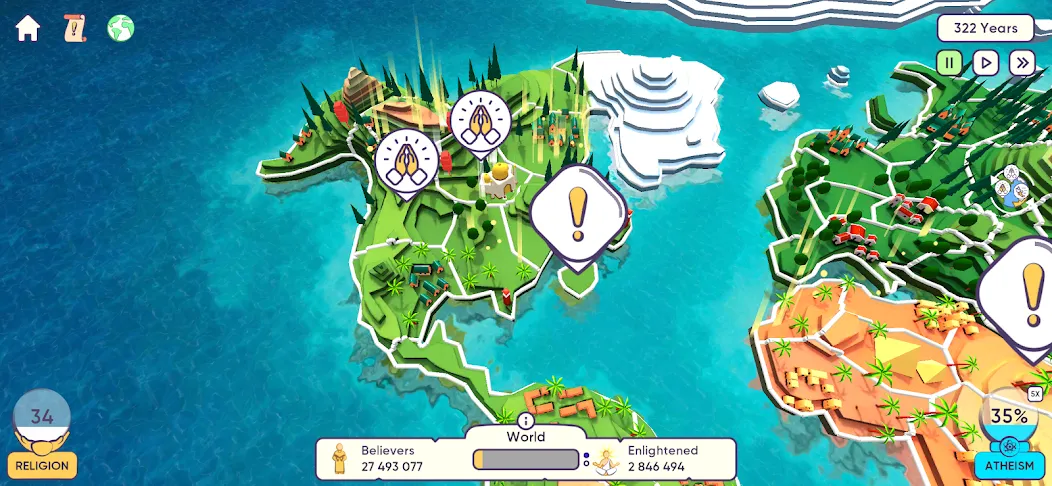 Religion Inc. God Simulator (Релиджн Инк)  [МОД Unlocked] Screenshot 3