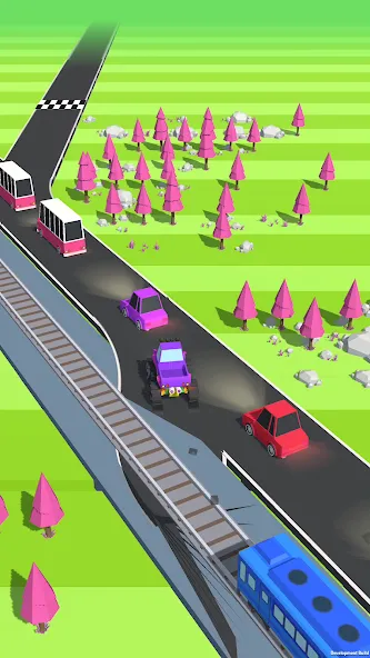 Traffic Run!: Driving Game  [МОД Меню] Screenshot 2