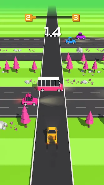 Traffic Run!: Driving Game  [МОД Меню] Screenshot 4