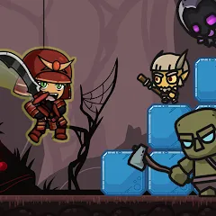 Скачать взлом samurai adventure (самурайские приключения)  [МОД Бесконечные монеты] - полная версия apk на Андроид