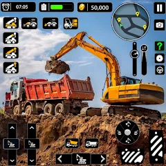 Скачать взломанную Snow Offroad Construction Game  [МОД Все открыто] - последняя версия apk на Андроид