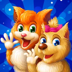 Взлом Cat & Dog Story Adventure Game  [МОД Бесконечные монеты] - полная версия apk на Андроид