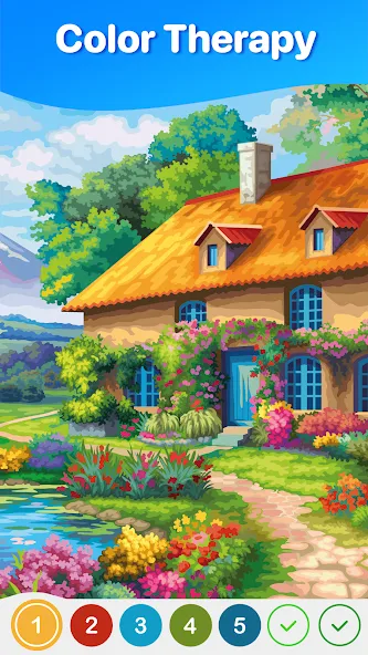 Hey Color Paint by Number Art  [МОД Много денег] Screenshot 1