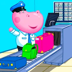 Скачать взломанную Hippo: Airport Profession Game  [МОД Бесконечные монеты] - полная версия apk на Андроид