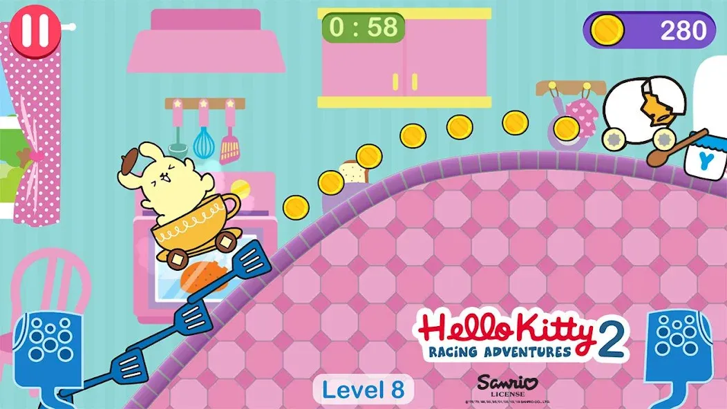 Hello Kitty games - car game  [МОД Menu] Screenshot 2