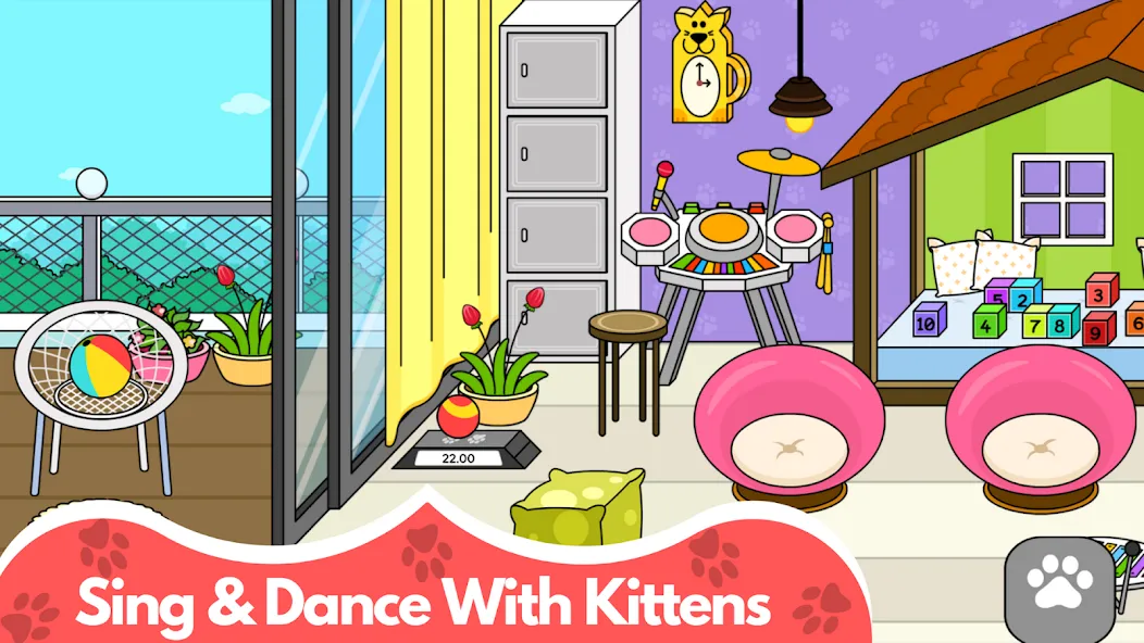My Cat Town - Cute Kitty Games  [МОД Меню] Screenshot 4