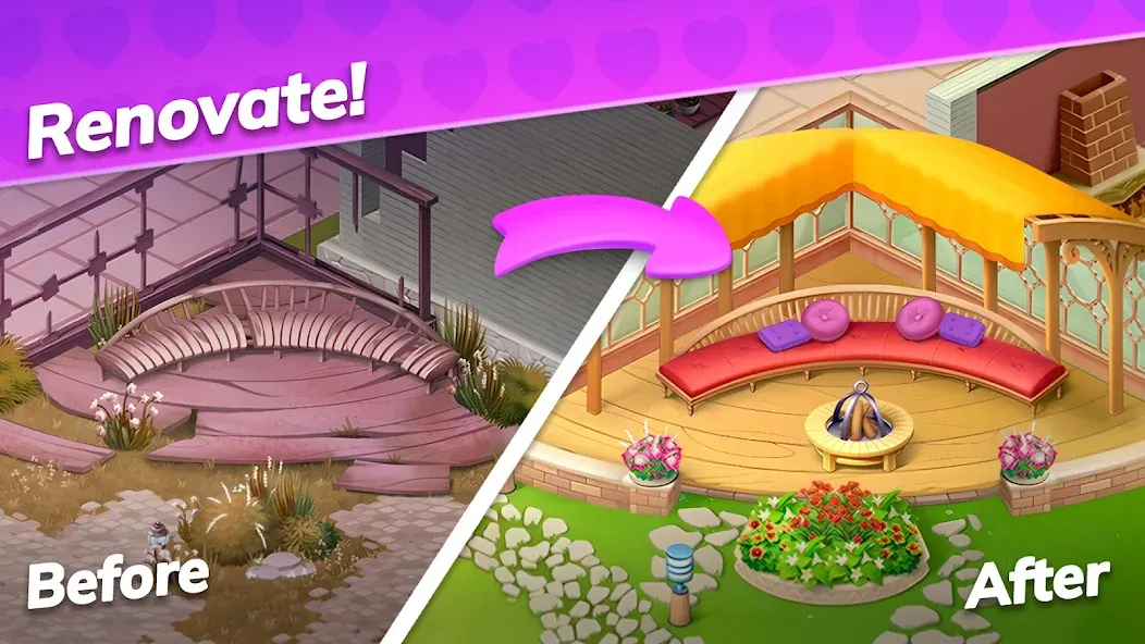 Emma's Mansion: Design & Match  [МОД Бесконечные монеты] Screenshot 3