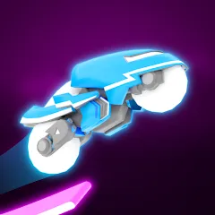 Скачать взломанную Rider Worlds - Neon Bike Races (Райдер Ворлдс)  [МОД Menu] - полная версия apk на Андроид