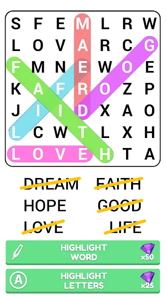 Word Search Puzzle Game  [МОД Бесконечные деньги] Screenshot 3