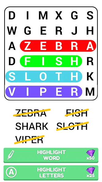 Word Search Puzzle Game  [МОД Бесконечные деньги] Screenshot 4