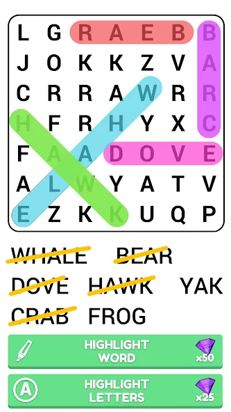 Word Search Puzzle Game  [МОД Бесконечные деньги] Screenshot 5