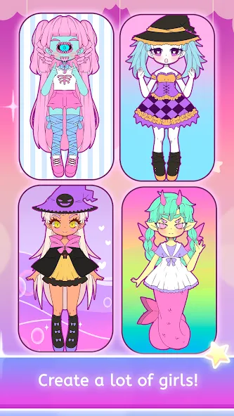 Mimistar dress up chibi doll (Министар)  [МОД Много монет] Screenshot 4