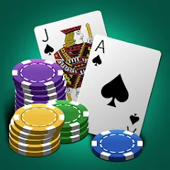 Взломанная World Blackjack King  [МОД Menu] - стабильная версия apk на Андроид