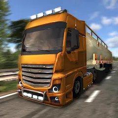 Скачать взломанную European Truck Simulator (Юро Трак Драйвер)  [МОД Все открыто] - полная версия apk на Андроид