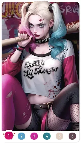 Clown Color, Paint by number  [МОД Бесконечные монеты] Screenshot 1