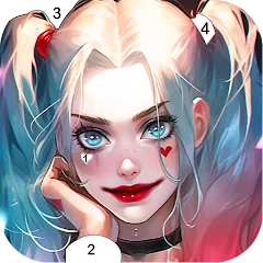 Скачать взлом Clown Color, Paint by number  [МОД Бесконечные монеты] - стабильная версия apk на Андроид