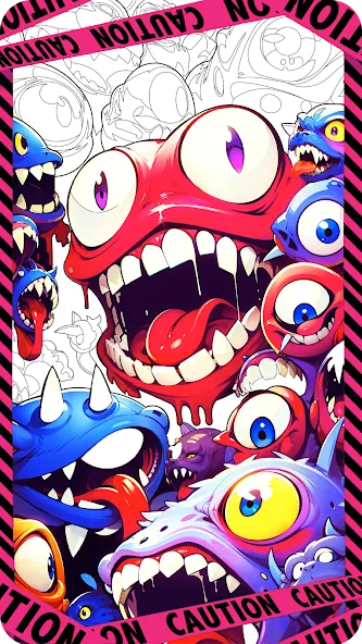 Dark Fantasy Coloring Games  [МОД Бесконечные монеты] Screenshot 1