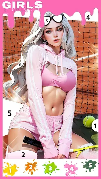 Paint Color: Color by number  [МОД Mega Pack] Screenshot 2