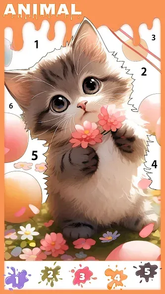 Paint Color: Color by number  [МОД Mega Pack] Screenshot 5