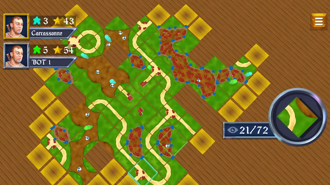 War of Carcassonne board Games (Каркассон)  [МОД Меню] Screenshot 1