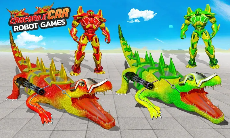 Robot Game Transform Crocodile  [МОД Меню] Screenshot 4