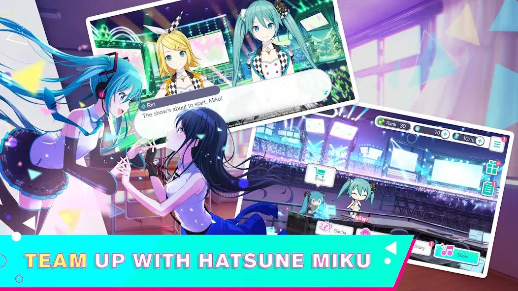HATSUNE MIKU: COLORFUL STAGE! (Хацуне Мику)  [МОД Много денег] Screenshot 1