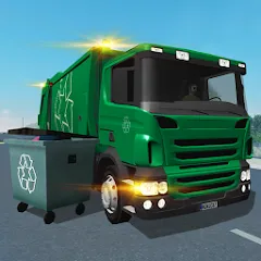 Взлом Trash Truck Simulator (Трэш Трак Симулятор)  [МОД Бесконечные монеты] - полная версия apk на Андроид