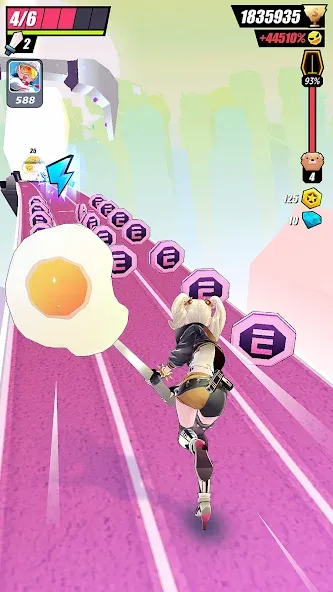 Slash & Girl - Endless Run  [МОД Меню] Screenshot 5