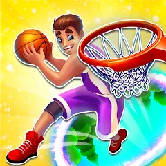 Скачать взломанную Hoop World: Flip Dunk Game 3D (Хуп Ворлд)  [МОД Бесконечные монеты] - стабильная версия apk на Андроид