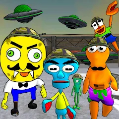 Взлом Sponge Area 51. Neighbor Alien  [МОД Много денег] - последняя версия apk на Андроид