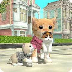 Скачать взломанную Cat Sim Online: Play with Cats  [МОД Бесконечные деньги] - полная версия apk на Андроид
