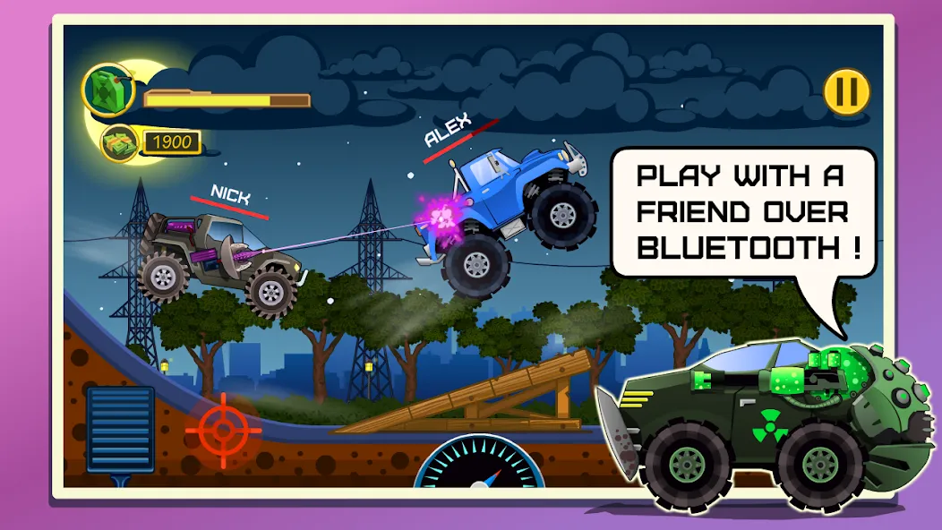 Mad Hill Racing: Bluetooth (Мад Хилл Рейсинг)  [МОД Много денег] Screenshot 1